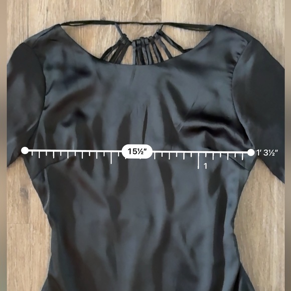 Silky Backless Mini Witch Dress with Angel Sleeves - Picture 8 of 13